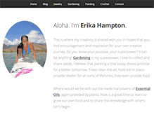 Tablet Screenshot of erikahampton.com
